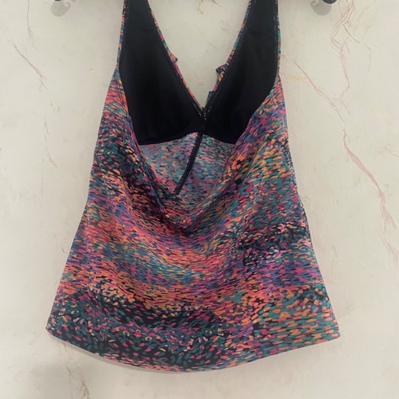 Love your assets M purple blue pink tankini swimwear - Picture 2 of 3